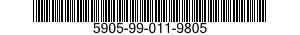 5905-99-011-9805 RESISTOR,FIXED,WIRE WOUND 5905990119805 990119805