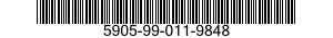 5905-99-011-9848 RESISTOR,VARIABLE,WIRE WOUND,NONPRECISION 5905990119848 990119848