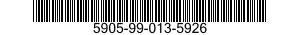 5905-99-013-5926 RESISTOR,FIXED,FILM 5905990135926 990135926