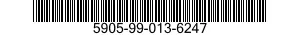 5905-99-013-6247 RESISTOR,FIXED,FILM 5905990136247 990136247