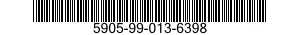 5905-99-013-6398 RESISTOR,FIXED,FILM 5905990136398 990136398