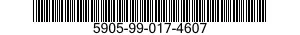 5905-99-017-4607 RESISTOR,FIXED,WIRE 5905990174607 990174607