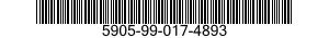5905-99-017-4893 RESISTOR,FIXED,WIRE 5905990174893 990174893