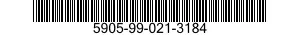 5905-99-021-3184 RESISTOR,FIXED,COMPOSITION 5905990213184 990213184