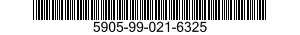 5905-99-021-6325 RESISTOR,FIXED,FILM 5905990216325 990216325