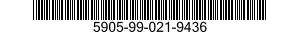 5905-99-021-9436 RESISTOR,FIXED,FILM 5905990219436 990219436