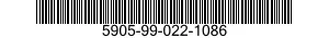 5905-99-022-1086 RESISTOR,FIXED,COMPOSITION 5905990221086 990221086