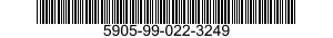 5905-99-022-3249 RESISTOR,FIXED,COMPOSITION 5905990223249 990223249