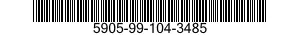 5905-99-104-3485 RESISTOR,FIXED,COMPOSITION 5905991043485 991043485