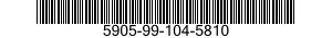 5905-99-104-5810 RESISTOR,FIXED,WIRE WOUND 5905991045810 991045810