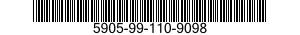 5905-99-110-9098 RESISTOR,VARIABLE,WIRE WOUND,NONPRECISION 5905991109098 991109098