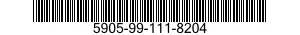 5905-99-111-8204 RESISTOR,VARIABLE,WIRE WOUND,NONPRECISION 5905991118204 991118204
