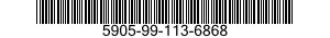 5905-99-113-6868 RESISTOR,FIXED,FILM 5905991136868 991136868