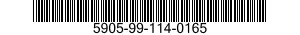 5905-99-114-0165 RESISTOR,FIXED,COMPOSITION 5905991140165 991140165