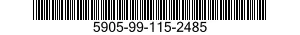 5905-99-115-2485 RESISTOR,VARIABLE 5905991152485 991152485