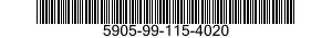 5905-99-115-4020 RESISTOR,FIXED,FILM 5905991154020 991154020