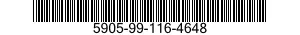 5905-99-116-4648 RESISTOR,FIXED,COMPOSITION 5905991164648 991164648