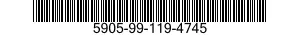 5905-99-119-4745 RESISTOR,FIXED,FILM 5905991194745 991194745
