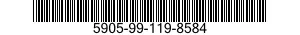 5905-99-119-8584 RESISTOR,FIXED,COMPOSITION 5905991198584 991198584