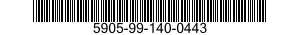 5905-99-140-0443 RESISTOR,VARIABLE,NONWIRE WOUND,NONPRECISION 5905991400443 991400443