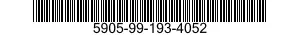 5905-99-193-4052 RESISTOR,FIXED,FILM 5905991934052 991934052