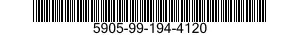 5905-99-194-4120 RESISTOR,FIXED,COMPOSITION 5905991944120 991944120