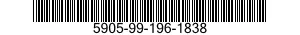 5905-99-196-1838 RESISTOR,FIXED,COMPOSITION 5905991961838 991961838