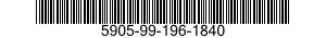 5905-99-196-1840 RESISTOR,FIXED,COMPOSITION 5905991961840 991961840