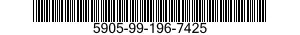 5905-99-196-7425 RESISTOR,FIXED,COMPOSITION 5905991967425 991967425
