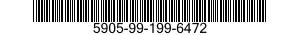 5905-99-199-6472 RESISTOR,FIXED,COMP 5905991996472 991996472