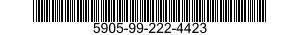 5905-99-222-4423 RESISTOR,FIXED,WIRE WOUND 5905992224423 992224423