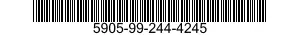 5905-99-244-4245 RESISTOR NETWORK,FIXED,FILM 5905992444245 992444245