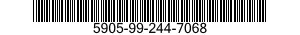 5905-99-244-7068 RESISTOR,FIXED,COMPOSITION 5905992447068 992447068