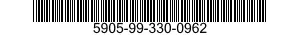 5905-99-330-0962 RESISTOR,VARIABLE,NONWIRE WOUND,NONPRECISION 5905993300962 993300962