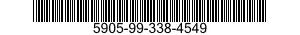 5905-99-338-4549 RESISTOR,FIXED,COMPOSITION 5905993384549 993384549