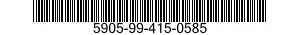 5905-99-415-0585 RESISTOR,FIXED,WIRE 5905994150585 994150585