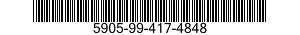 5905-99-417-4848 RESISTOR,CHIP,FIXED,FILM 5905994174848 994174848