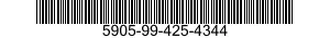 5905-99-425-4344 RESISTOR,VARIABLE 5905994254344 994254344