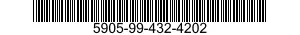 5905-99-432-4202 RESISTOR,FIXED,WIRE 5905994324202 994324202