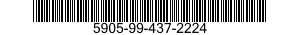 5905-99-437-2224 RESISTOR,VARIABLE,WIRE WOUND,NONPRECISION 5905994372224 994372224