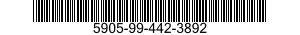 5905-99-442-3892 RESISTOR,FIXED,FILM 5905994423892 994423892