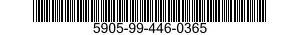 5905-99-446-0365 RESISTOR,FIXED,WIRE WOUND 5905994460365 994460365