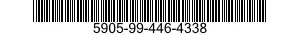 5905-99-446-4338 RESISTOR,FIXED,COMPOSITION 5905994464338 994464338