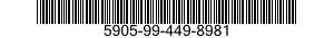 5905-99-449-8981 RESISTOR,FIXED,WIRE 5905994498981 994498981