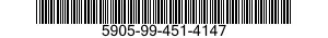 5905-99-451-4147 RESISTOR,FIXED,WIRE WOUND,INDUCTIVE 5905994514147 994514147