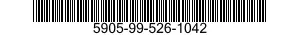 5905-99-526-1042 RESISTOR,FIXED,WIRE WOUND 5905995261042 995261042
