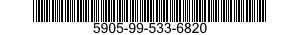 5905-99-533-6820 RESISTOR,FIXED,WIRE 5905995336820 995336820