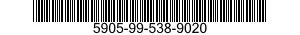 5905-99-538-9020 RESISTOR,FIXED,WIRE 5905995389020 995389020