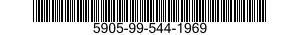 5905-99-544-1969 RESISTOR,FIXED,WIRE 5905995441969 995441969