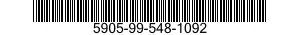 5905-99-548-1092 RESISTOR, FIXED, WI 5905995481092 995481092